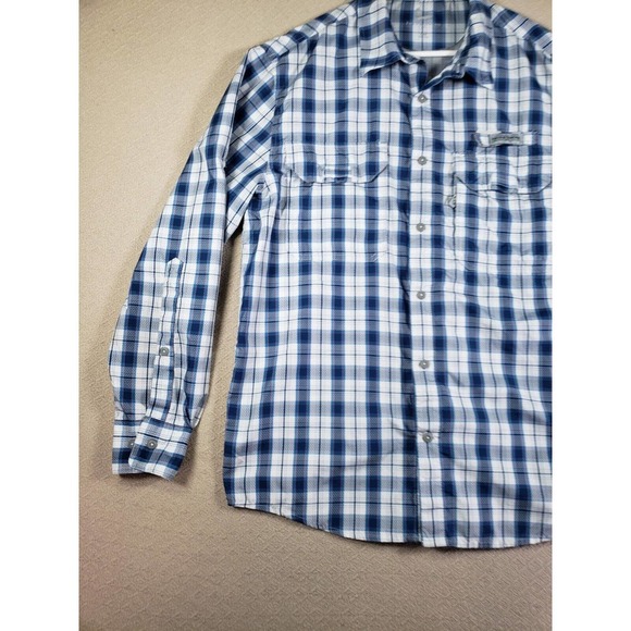 Field & Stream Shirt Mens Medium Multicolor Plaid Long Sleeve Button Up Collared - Picture 2 of 9